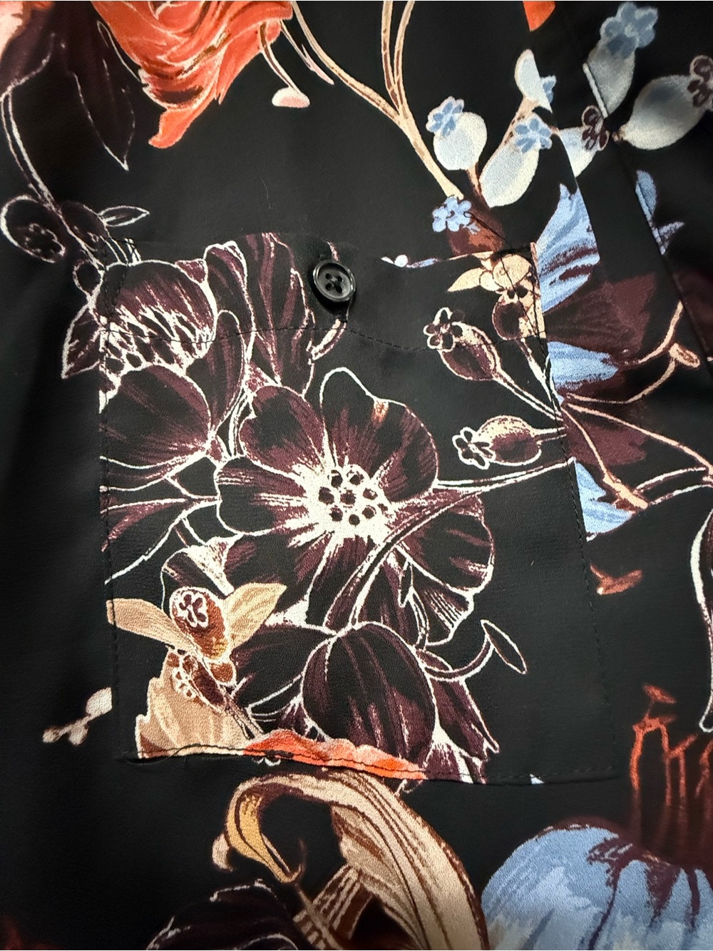 Who What Wear Floral Midi Dress XXL Black Long Sleeve Boho Flowy - Picture 4 of 8